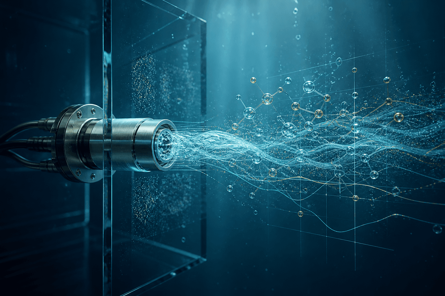 A scientific water sensor translating fluid data into operational evidence